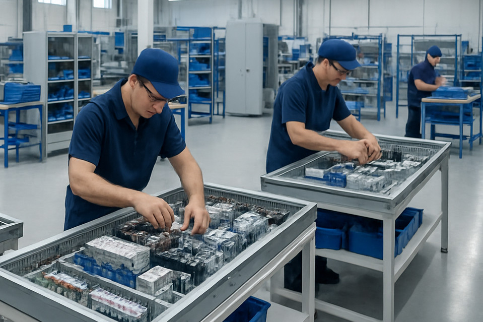 Control panels being manufactured at Global Technologies workshop
